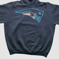 New England Patriots NFL 2010s Hooded Pullover Sweatshirt - Navy Vintage cheap