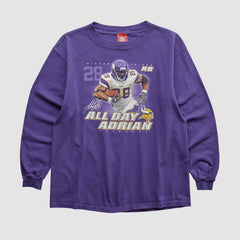 Adrian Peterson NFL 2000s Long Sleeve T-shirt - Purple Vintage sale