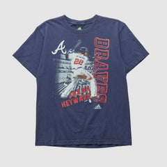 Jason Heyward Adidas 2010s T-shirt - Navy Vintage