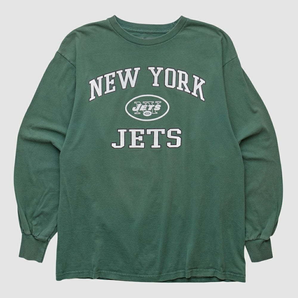 New York Jets NFL 2000s Long Sleeve T-shirt - Green Vintage online