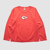 Kansas City Chiefs NFL 2000s Long Sleeve T-shirt - Red Vintage for sale