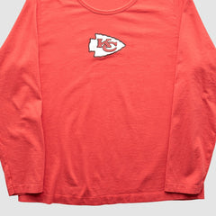 Kansas City Chiefs NFL 2000s Long Sleeve T-shirt - Red Vintage for sale