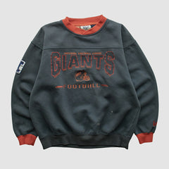 New York Giants Lee Apparel 90s Pullover Sweatshirt - Charcoal Vintage on sale