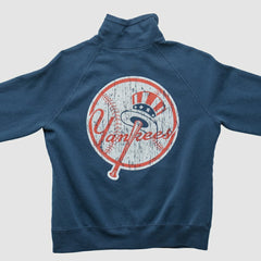 New York Yankees Genuine Merchandise 2010s Full Zip Sweatshirt - Navy Vintage