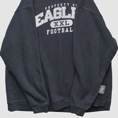 Philadelphia Eagles Reebok 2000s Pullover Sweatshirt - Black Vintage discount