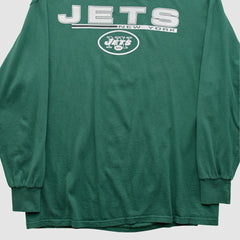 New York Jets Majestic 2010s Long Sleeve T-shirt - Green Vintage sale