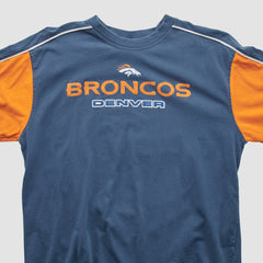 Denver Broncos NFL 2000s Long Sleeve T-shirt - Navy Vintage discount