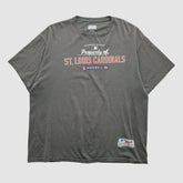 St. Louis Cardinals Majestic 2000s T-shirt - Charcoal Vintage