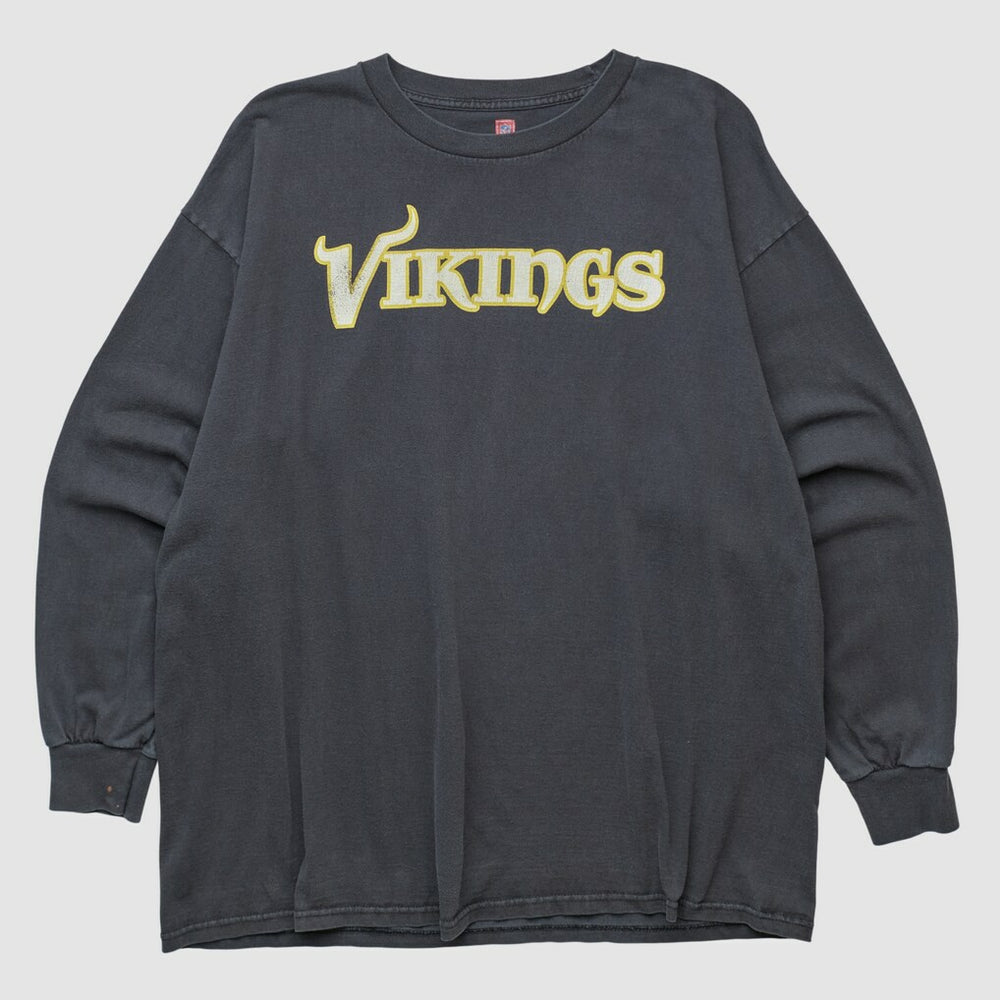 Minnesota Vikings NFL 2000s Long Sleeve T-shirt - Black Vintage cheap