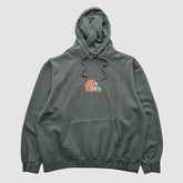 Cleveland Browns Majestic 2010s Hooded Pullover Sweatshirt - Gray Vintage sale