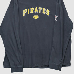 Pittsburgh Pirates 2000s Long Sleeve T-shirt - Navy Vintage | Nike