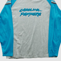 Carolina Panthers Reebok 2000s Long Sleeve T-shirt - Heather Gray Vintage cheap