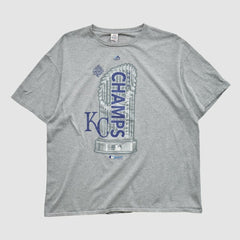 Kansas City Royals Majestic 2015 T-shirt - Heather Gray Vintage