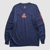 Boston Red Sox Lee Apparel 2000s Long Sleeve T-shirt - Navy Vintage