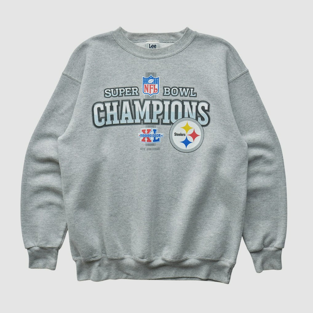Pittsburgh Steelers Lee Apparel 2006 Pullover Sweatshirt - Heather Gray Vintage online