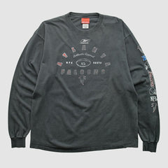 Atlanta Falcons Reebok 2000s Long Sleeve T-shirt - Charcoal Vintage discount