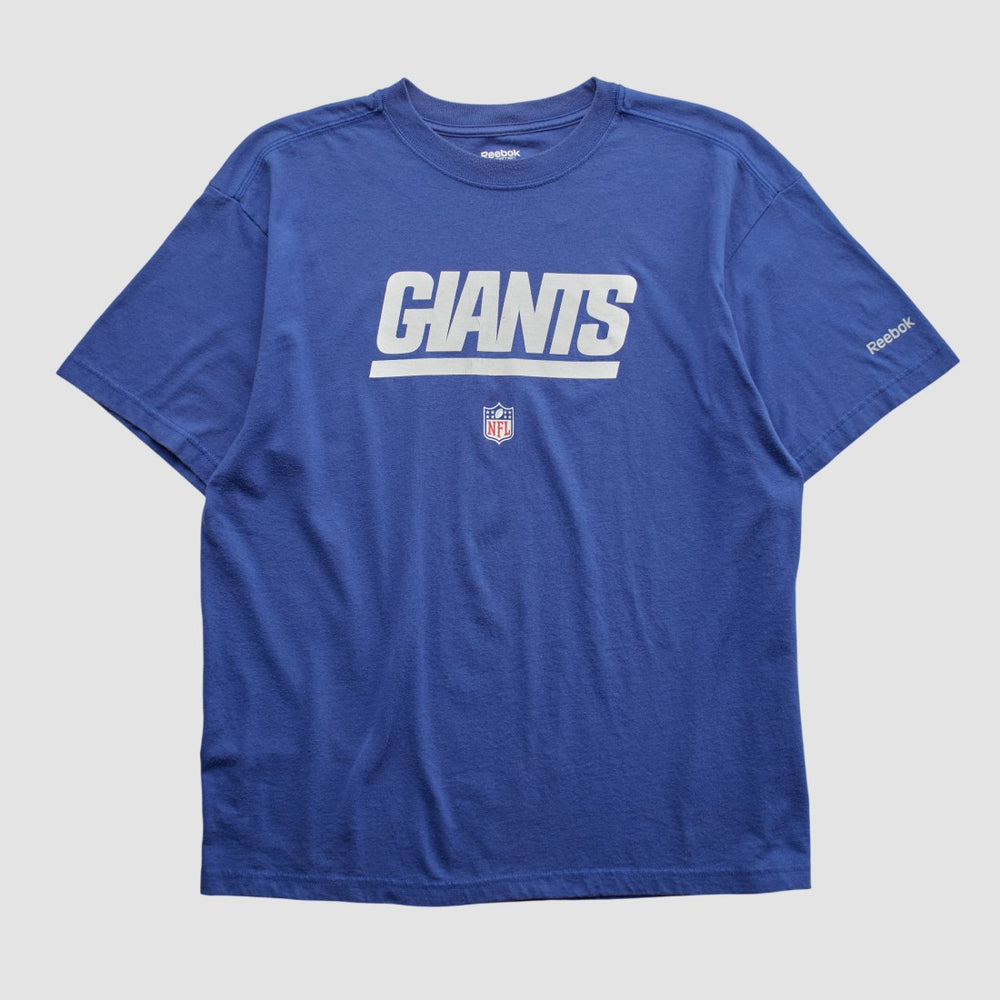 New York Giants Reebok 2000s T-shirt - Blue Vintage for sale
