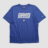 New York Giants Reebok 2000s T-shirt - Blue Vintage for sale
