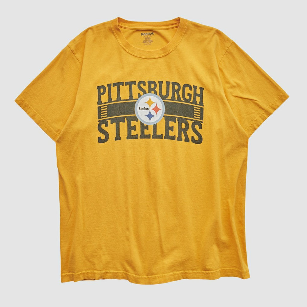 Pittsburgh Steelers Reebok 2000s T-shirt - Yellow Vintage cheap