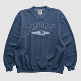 New England Patriots Lee Apparel 90s Pullover Sweatshirt - Navy Vintage cheap