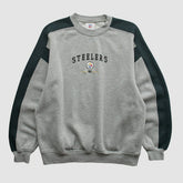 Pittsburgh Steelers NFL 2000s Pullover Sweatshirt - Heather Gray Vintage cheap