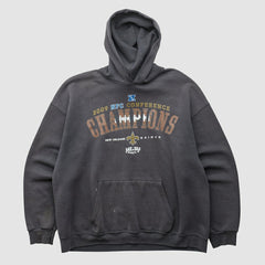 New Orleans Saints NFL 2009 Hooded Pullover Sweatshirt - Charcoal Vintage on sale