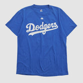 Los Angeles Dodgers Majestic 2000s T-shirt - Blue Vintage