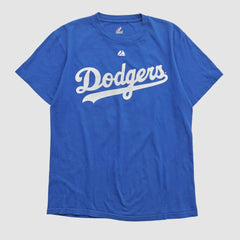 Los Angeles Dodgers Majestic 2000s T-shirt - Blue Vintage