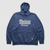 New England Patriots NFL 2000s Hooded Pullover Sweatshirt - Navy Vintage sale