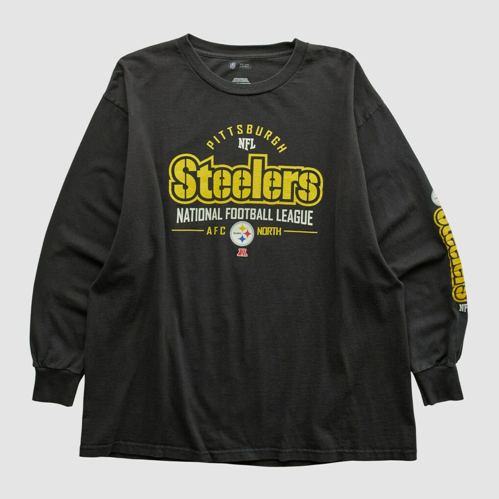Pittsburgh Steelers NFL 2010s Long Sleeve T-shirt - Black Vintage outlet
