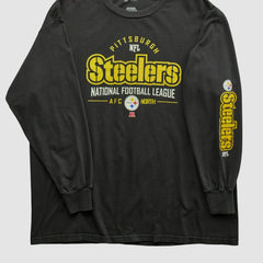 Pittsburgh Steelers NFL 2010s Long Sleeve T-shirt - Black Vintage outlet