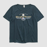 Pittsburgh Steelers Anvil 2006 T-shirt - Navy Vintage on sale