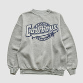 Dallas Cowboys Logo 7 90s Pullover Sweatshirt - Heather Gray Vintage cheap