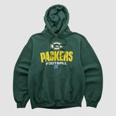 Green Bay Packers NFL 2000s Hooded Pullover Sweatshirt - Green Vintage cheap