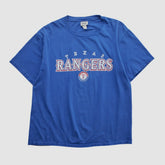 Texas Rangers Lee Sport 2000s T-shirt - Blue Vintage