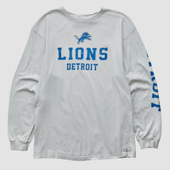 Detroit Lions NFL 2000s Long Sleeve T-shirt - White Vintage sale