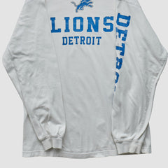 Detroit Lions NFL 2000s Long Sleeve T-shirt - White Vintage sale