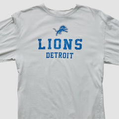 Detroit Lions NFL 2000s Long Sleeve T-shirt - White Vintage sale