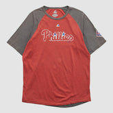 Philadelphia Phillies Majestic 2000s T-shirt - Red Vintage