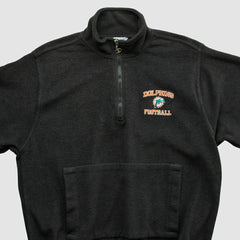 Miami Dolphins Champion 2000s 1/4 Zip Sweatshirt - Black Vintage cheap