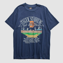 Detroit Tigers Fruit of The Loom 1993 T-shirt - Navy Vintage
