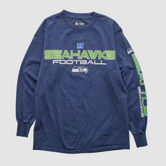 Seattle Seahawks NFL 2010s Long Sleeve T-shirt - Navy Vintage discount