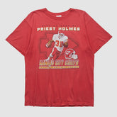 Priest Holmes NFL 2000s T-shirt - Red Vintage sale