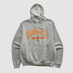 Cincinnati Bengals NFL 2000s Hooded Pullover Sweatshirt - Heather Gray Vintage sale