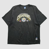 Pittsburgh Steelers Reebok 2005 T-shirt - Black Vintage for sale