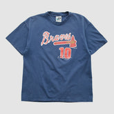 Atlanta Braves Dynasty T-shirt - Navy Vintage