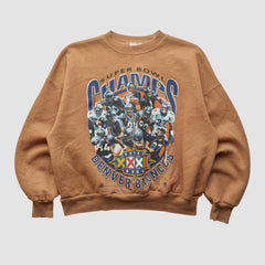 Denver Broncos Hanes 1998 Pullover Sweatshirt - Clay Vintage outlet