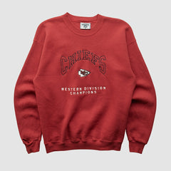 Kansas City Chiefs Lee Apparel 90s Pullover Sweatshirt - Red Vintage cheap