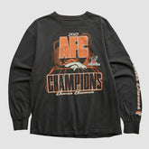 Denver Broncos NFL 2013 Long Sleeve T-shirt - Black Vintage outlet