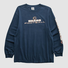 Chicago Bears NFL 2010s Long Sleeve T-shirt - Navy Vintage sale